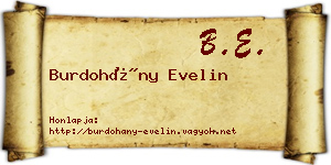 Burdohány Evelin névjegykártya